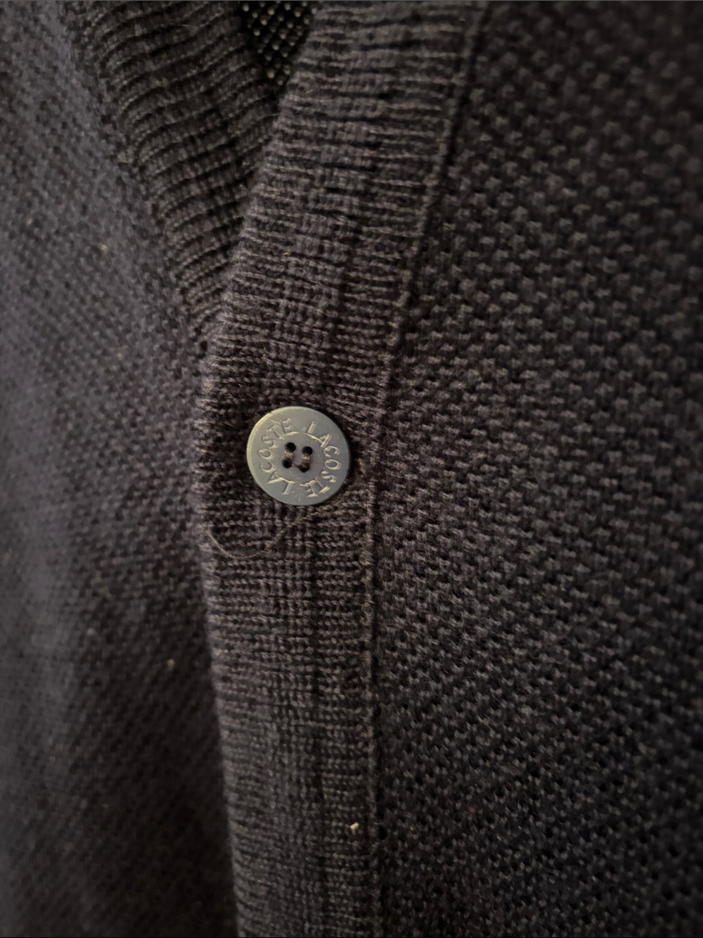 Vintage Lacoste Cardigan Men’s Size 6 (L-XL) Navy Wool Blend - Picture 4 of 11